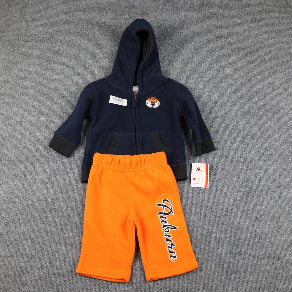 Auburn Tigers Hoodie Sweatpants Set Infant 6-12 Months Navy Orange NCAA Fleece